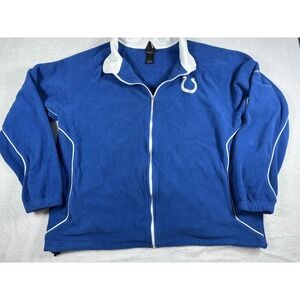 Reebok NFL Indianapolis Colts  Men's Full Zip Fleece Jacket Size‎ XXL